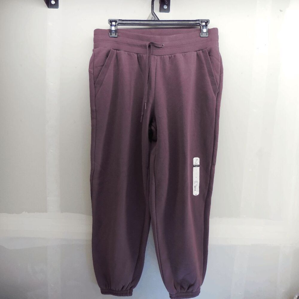 Xersion Womens L Super Soft Fleece Mid Rise Jogger Atlantic Purple NWT Orig $38